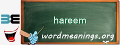 WordMeaning blackboard for hareem